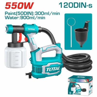 TOTAL PISTOLA DE PINTURA TT5006 550W 800ML  2.0M Total Herramientas Oficial