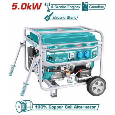 TOTAL GERADOR GASOLINA TP155001 5.5KVA Total Herramientas Oficial
