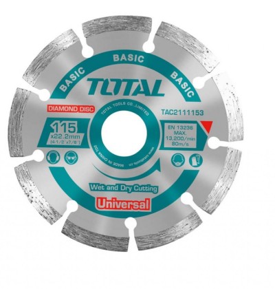 TOTAL DISCO CONCRETO TAC2111153 115X22X7.5MM Total Herramientas Oficial