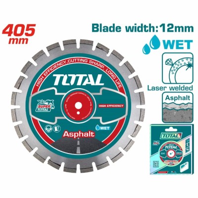 TOTAL DISCO DE DIAMANTE PARA CORTADORA DE SUELO  405MM  TAC2164053 Total Herramientas Oficial