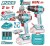TOTAL COMBO 2PCS PARAFUSADEIRA + CHAVE DE IMPACTO 20V  UTCKLI20286 Total Herramientas Oficial