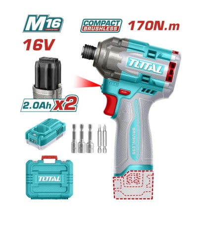 TOTALPARAFUSADEIRA  16V 1/4 170NM TIRLI16178 Total Herramientas Oficial