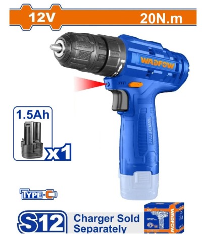 WADFOW PARAFUSADEIRA 12V 20NM  WCDS518  Total Herramientas Oficial