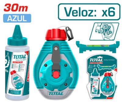 TOTAL LINHA DE GIZ 30M THT666301 Total Herramientas Oficial