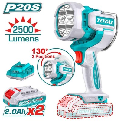 TOTAL LÂMPADA DE TRABALHO PORTÁTIL20V  22.5W  UTWLI20887 Total Herramientas Oficial