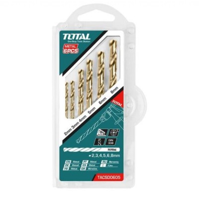 TOTAL BROCA KIT  TACSD0605 6PC METAL Total Herramientas Oficial
