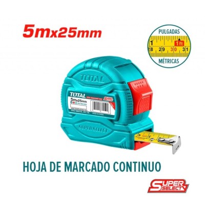 TOTAL TRENA METRO  TMT34525 5METROS Total Herramientas Oficial