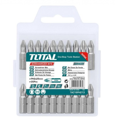 TOTAL BITS PHILIPS TAC16PH213 PH2X25MM Total Herramientas Oficial