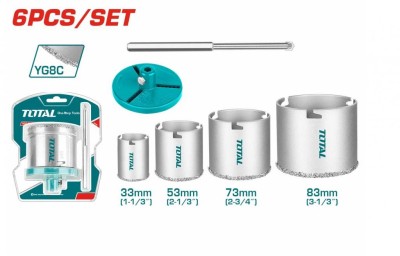 TOTAL CONJUNTO DE SERRA TAC44061 6PCS  33/53/73/83 Total Herramientas Oficial