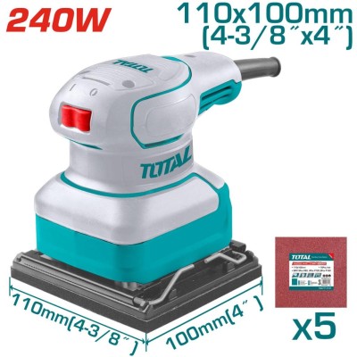 TOTAL LIXADEIRA DE PALMA 240 W  TF2241108  Total Herramientas Oficial
