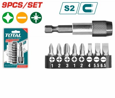 TOTAL KIT PONTAS BITS  PARA CHAVE DE IMPACTO  TACSD3091  Total Herramientas Oficial