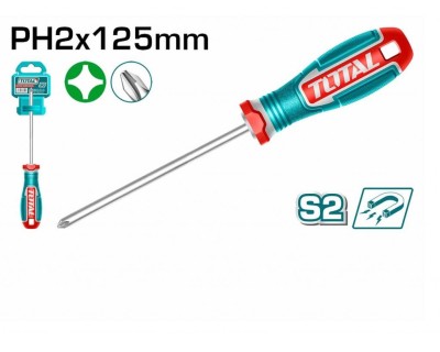 TOTAL CHAVE DE FENDA PHILLIPS  PH2X125MM  TSDPH2125 Total Herramientas Oficial