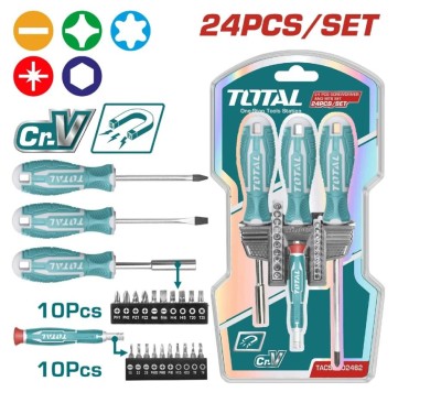 TOTAL KIT CHAVE TACSD30246 24IN1 Total Herramientas Oficial