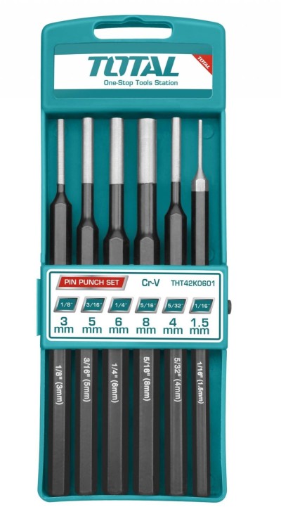 TOTAL CONJUNTO DE CINZEL DE 6 PEÇAS  THT42K0601 Total Herramientas Oficial
