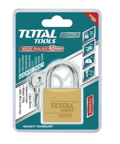 TOTAL CADIADO 40MM  TLK32402 142G Total Herramientas Oficial
