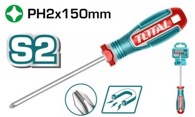 TOTAL CHAVE DE FENDA PHILLIPS PH2X150MM TSDPH2150 Total Herramientas Oficial