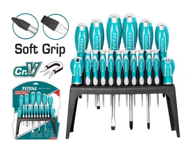 TOTAL KIT CHAVE FENDA  THT250618 18PCS Total Herramientas Oficial