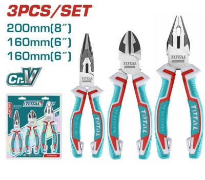 TOTAL KIT ALICATE  THT2K0301 3PCS Total Herramientas Oficial