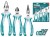 TOTAL KIT ALICATE  THT2K0301 3PCS Total Herramientas Oficial
