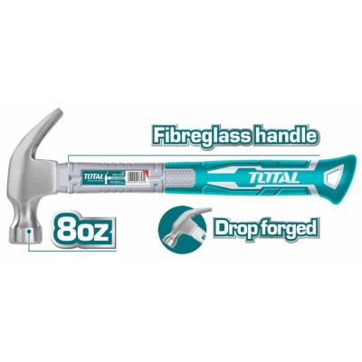 TOTAL MARTELO DE UNHA   THTS7308   8 OZ Total Herramientas Oficial