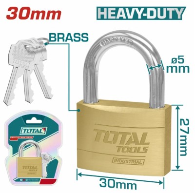 TOTAL CANDADO 30MM  TLK32302 95G Total Herramientas Oficial