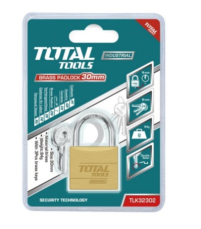 TOTAL CADIADO 30MM  TLK32302 95G Total Herramientas Oficial