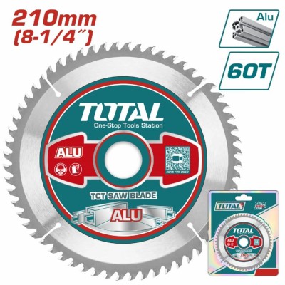 TOTAL DISCO DE CORTE DE ALUMÍNIO 210MM  8-1/4  TAC233523 Total Herramientas Oficial
