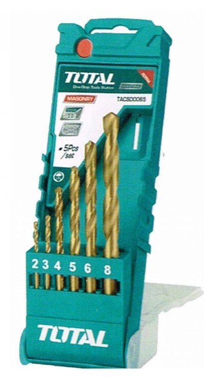 TOTAL BROCA KIT  TACSD0065 6PC METAL Total Herramientas Oficial