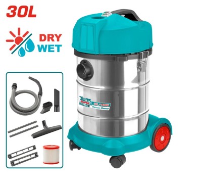 TOTAL ASPIRADOR WET-DRY TVC14301   1400W Total Herramientas Oficial