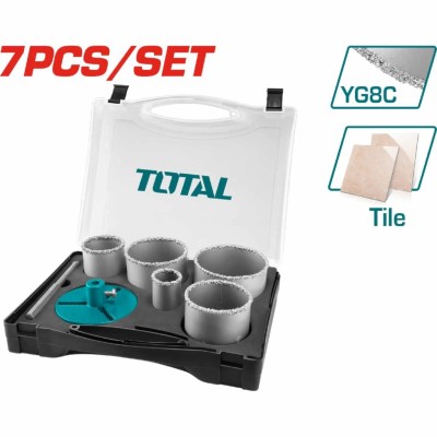 TOTAL SERRAS COPO PARA METAL E CERÂMICA 7PCS  TACSH2071   Total Herramientas Oficial