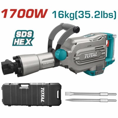 TOTAL MARTLETE  TH215456 1700W HEX 16KG Total Herramientas Oficial