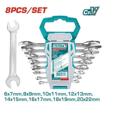 TOTAL KIT CHAVE COMBINADA  THT102386 8PCS Total Herramientas Oficial