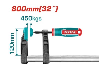 TOTAL  ABRAZADERA  F  THT1321204  120X800MM Total Herramientas Oficial