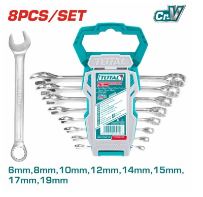 TOTAL KIT CHAVE COMBINADA  THT102286 8PCS Total Herramientas Oficial