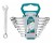 TOTAL KIT CHAVE COMBINADA  THT102286 8PCS Total Herramientas Oficial