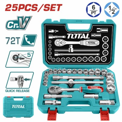 TOTAL KIT FERRAMENTA THT121251 25PCS 1/2 Total Herramientas Oficial