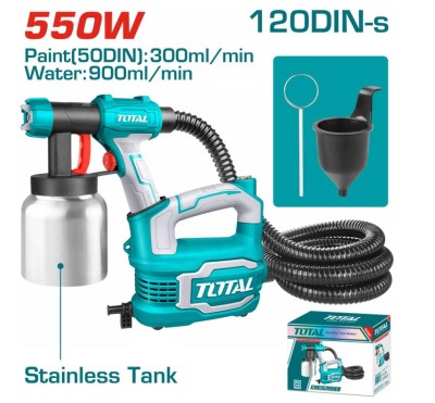 TOTAL PISTOLA DE PINTURA  500W 800ML 2.0M  TT5006-2 Total Herramientas Oficial