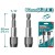 TOTAL SUPORTE DE BITS COM DESBLOQUEIO 2PCS TAC462601 Total Herramientas Oficial