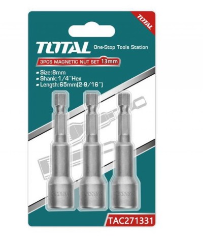 TOTAL SUPORTE PARA BITS TAC271331 13MM MAGNETICO Total Herramientas Oficial