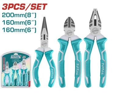 TOTAL KIT ALICATE  THT1K0301 3PCS Total Herramientas Oficial