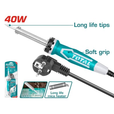 TOTAL FERRO DE SOLDA  TET1406  40WATT Total Herramientas Oficial