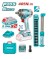 TOTAL COMBO 2PCS 20V CHAVE DE IMPACTO + LÂMPADA DE TRABALHO  TOSLI23056 Total Herramientas Oficial