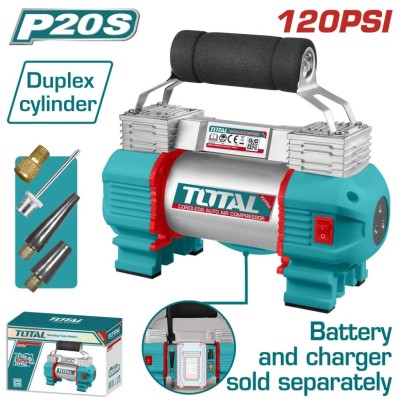 TOTAL COMPRESSOR DE AR PARA CARRO 20V  TACLI2026 Total Herramientas Oficial