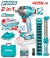 TOTAL COMBO 2PCS CHAVE DE IMPACTO + LUZ DE TRABALHO 20V  UTOSLI23056 Total Herramientas Oficial
