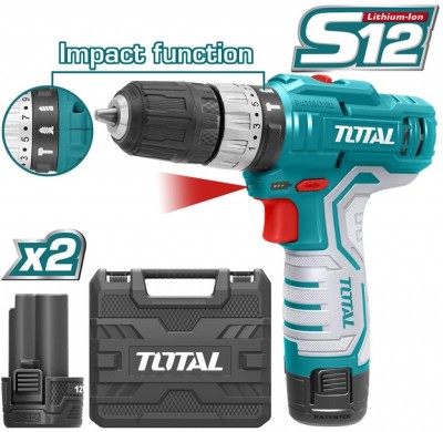 TOTAL PARAFUSADEIRA TIDLI1232 12V IMPACTO Total Herramientas Oficial