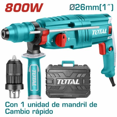 TOTAL MARTLETE 800W  TH308268-2  SDS PLUS  220V  Total Herramientas Oficial