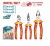 TOTAL KIT ALICATE  3PCS  THT2K0302   Total Herramientas Oficial