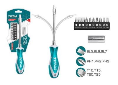 TOTAL KIT CHAVE FENDA FLEXÍVEL THT250FL1206  Total Herramientas Oficial