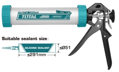 TOTAL PISTOLA DE SILICONE  ALUM. THT20109 CALAFTAGEM Total Herramientas Oficial