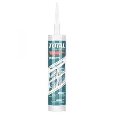 TOTAL SILICONE THT3512  TRANSPARENTE Total Herramientas Oficial